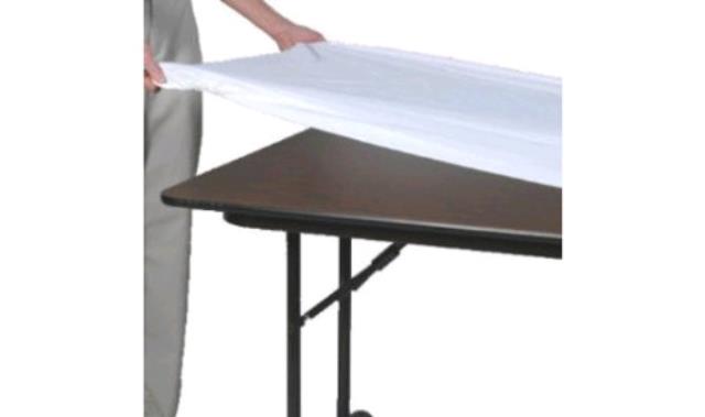 Where to find 6 WHITE PLASTIC TABLE COVER in Canton