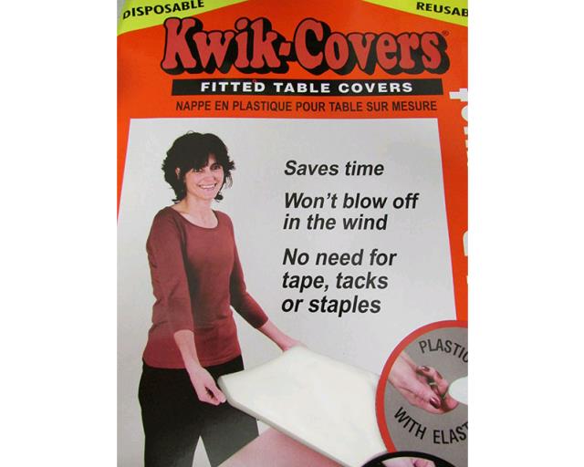 Where to find 8 WHITE PLASTIC TABLE COVER in Canton