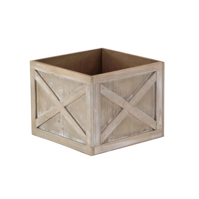 Rental store for RUSTIC WOOD PLANTER 14 X14 X12 in Canton CT