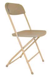Rental store for CHAIR, BEIGE, NOT PADDED POLYSEAT in Canton CT
