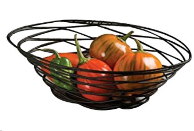 Rental store for BREAD BASKETS, OVAL BLACK WIRE, 9X6 in Canton CT